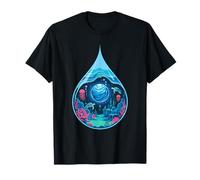 Gota Océano Tortugas Arrecife Coral Planeta Mundo Marino Camiseta