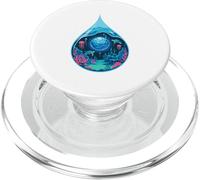 Gota Océano Tortugas Arrecife Coral Planeta Mundo Marino PopSockets PopGrip para MagSafe