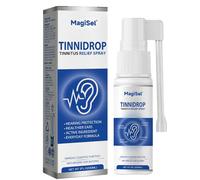 Gotas Alivia el Tinnitus,Tinnitus Relief Spray,Gotas para los Oídos,Alivio de Tinnitus para Los Oídos,Earwax Cleaning Care Spray,Solución para El Cuidado de Los Oídos,Ayuda con Ruidos de Oído 60ML