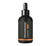 Gotas autobronceadoras | Autobronceador para cuerpo, gotas de bronceado de 30 ml para cara y cuerpo, acabado brillante para playa, vacaciones, al aire libre, salón de belleza