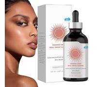 Gotas autobronceadoras, gotas de bronceado correctoras para aumentar naturalmente melaninas, mejora continuamente, para cara y cuerpo, unisex