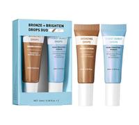 Gotas Bronceadoras,Gotas Iluminadoras Piel Radiante | Juego de 2 x 10ml Loción Cremosa Hidratante con Efecto Radiante Progresivo para Piernas, Uso Diario, Maquillaje, Salón y Viaje