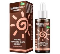Gotas bronceadoras para beber de 60 ml - Autobronceador y bronceador para bronceado natural sin sol, suero de aceite bronceador para cara y cuerpo, bronceado suave para hombres y mujeres