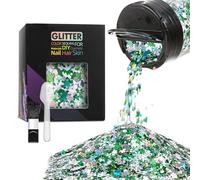 Gotas creativas de copo de nieve de 50 g, diseño de copo de nieve, lentejuelas, accesorio para manualidades y proyectos de arte, ingredientes de decoración de temporada