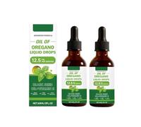 Gotas de aceite de orégano - Orégano con aceite de semilla negra│Respaldo inmunológico │Fácil de usar│2 onzas líquidas,2pcs