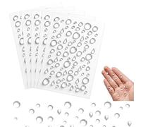 Gotas de Agua Transparentes de Resina,5 PCS Simulación de Rocío para Adornos Perlas Autoadhesivas para Manualidades Cuentas Semiredondas para Recortes y Relleno de Jarrones