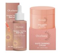 Gotas de bronceado con bronceador facial, gotas autobronceadoras, para mejorar tu tono de piel natural para un bronceado artificial oscuro sin daños solares, para rostro y cuerpo