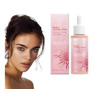 Gotas de bronceado sin sol, 60 ml, gotas de bronceado orales, gotas de bronceado sin sol para la cara y el cuerpo, gotas bronceadoras bebibles, permanecen duraderas para la cara