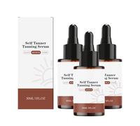 Gotas de bronceado Sunless Tanning Drops,Gotas autobronceadoras, autobronceador concentrado, larga duración, aporta un brillo natural hidratante (3 unidades)