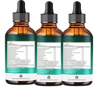 Gotas de Drenaje Linfático,Linfático Gotas,Fórmula Natural a Base de Hierbas, de Acción Rápida y Gran Eficacia,60ML*3PC