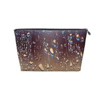 Gotas de Lluvia sobre Vidrio Impreso, Bolsa de artículos de tocador Bolsa de Maquillaje Bolsa de cosméticos Bolsa de artículos de tocador de Viaje portátil