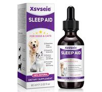 Gotas de melatonina para mascotas, calmante y ayuda para dormir para perros y gatos, relajante natural con melatonina y manzanilla, apoya el alivio del estrés, el alivio de la ansiedad y el sueño