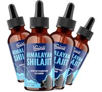 Gotas de Shilajit Original Himalaya, Shilajit del Himalaya 100% Puro de Máxima Potencia, 5X Más Concentrado, Hierbas Ayurvédicas, Más Práctico que la Resina y las Cápsulas, 60 ml (Paquete de 4)