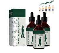Gotas elevadoras de altura, aceite de crecimiento de altura para el crecimiento óseo de adolescentes, alcanza tu altura máxima (3 piezas)