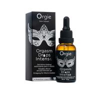 Gotas Estimulantes para Orgasmo Clitoriano - Orgasm Drops Intense | Efecto Calor y Sensibilización Extrema | Gel Besable con Sabor Manzana Roja | Estimulante Íntimo Femenino | 30ml