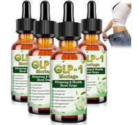 Gotas GLP-1 Para La Salud, Moringa GLP-1 Y Gotas Para La Salud, Moringa Orgánica, Extracto Natural De Plantas, Apoyo Energético (4 unidades)