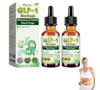 Gotas HHVB GLP-1 Boost, Gotas GLP-1 Moringa y Salud, Gotas Naturales HHVB GLP-1 con ingredientes orgánicos, Concentrado de Extracto de Plantas Natural para Todo Tipo de Cuerpo, Para Mujeres (2 pcs)
