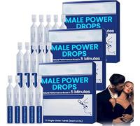 Gotas Male Power, gotas retardantes para hombres de larga duración, mejoran la energía, el impulso y la potencia, aumentan la sensibilidad y el placer, resultados de acción rápida (3Piezas)