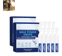 Gotas Male Power,Gotas Retardantes Para Hombres Duraderos,Apoyo Instantáneo Para La Energía y La Resistencia,Enhancing Sensitivity And Pleasure,2PC