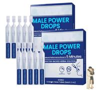 Gotas Male Power: suplemento retardante para hombres que duran más (2pcs) | Resultados de acción rápida, fórmula retardante, comunicación emocional, apoyo para hombres