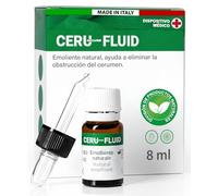Gotas Naturales para Oídos 8ml - Ceru Fluid Elimina Tapones de Cerumen - Limpieza Suave y Profunda - Emoliente con Cuentagotas Incluido
