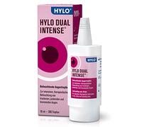 HYLO DUAL INTENSE - Gotas oculares intensas para ojos secos, con ácido hialurónico y ectoína, 10 ml, solución