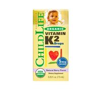 Gotas orgánicas de vitamina K2, sabor natural de bayas - 7 ml