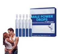 Gotas para el Poder Masculino, Gota Retardada para Hombres Fuertes, Gotas para Hombres Fuertes, Resultados Rápidos, Energía y Resistencia Instantáneas (1 caja)
