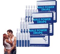 Gotas para el Poder Masculino, Gota Retardada para Hombres Fuertes, Gotas para Hombres Fuertes, Resultados Rápidos, Energía y Resistencia Instantáneas (3 caja)