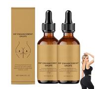 Gotas para el Realce de Cadera, Aceite de Masaje para la Piel Reafirmante de Cadera para Mujeres, Nutritivo y Moldeador, Mejora la Elasticidad de la Piel, 60 ml (2Piezas)