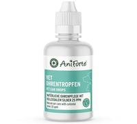 Gotas para los oídos con Plata coloidal 25ppm y caléndula 50ml, para Perros, Gatos y pequeños Animales, para infecciones de oído, picor de oídos, Cuidado de los oídos, higiene de los oídos