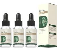 Gotas para los Oídos Fórmula Suave, Tratamiento para Acúfenos, No Irritante, Alivio Rápido, 30ml, para Higiene Diaria, Hombres y Mujeres, Casa y Trabajo (3Piezas)
