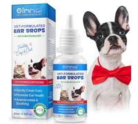 Gotas para los oídos para gatos, perros, mascotas pequeñas, gotas antisépticas para los oídos para animales, picazón y olores, limpiar, proteger, combate infecciones y calma la irritación, detiene los