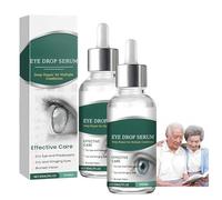 Gotas para los ojos en suero, gotas para el cuidado ocular, hidratación de larga duración, suaves y efectivas, fáciles de usar, alivian la fatiga del trabajo, los estudios y la conducción. (2Piezas)