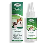Gotas para ojos de mascotas, limpiador de ojos para perros, quitamanchas de lágrimas para ojos de perros y gatos, alivia la picazón y la irritación, cuidado y limpieza alrededor de los ojos - 60ML