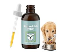 Gotas para picor para perros, 60 ml, suplemento nutricional para la salud del pelo, gotas de apoyo contra el picor para perros, para gatos pequeños, medianos y grandes, también para gatos de interior