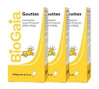 Gotas probióticas BioGaia Lactobacillus Reuteri Protectis 5 ml Paquete de 3