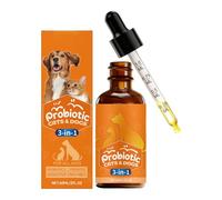 Gotas Probióticas, Que Promueven La Salud Intestinal A Largo Plazo, 60ml, Suplemento Digestivo Para Perros, Gotas Digestivas Para Mascotas, Para Aliviar Y Reconfortar El Estómago, Para Todas Las Razas