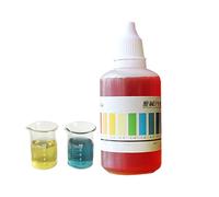Gotas Prueba de pH | Control de pH de Piscina Gotas 50ml | Reagent Análisis Piscina Para Análisis Exterior Y Purificador De Agua