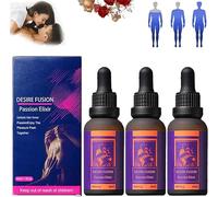 Gotas secretas de modelo mejorado: gotas secretas felices para hombres fuertes, elixir de pasión Desirefusion, gotas orales Pleasurepeak para hombres, spray más fuerte de retardo de larga duración (3
