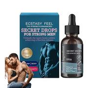 Gotas secretas para hombres fuertes, gotas felices secretas, mejora la sensibilidad y el placer, gotas orales Pleasurepeak para hombres, spray más fuerte de retardo de larga duración, promueve un