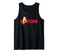 Gotcha Funny Circle Game Hand Gesto Bold Street Graphic Camiseta sin Mangas