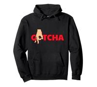 Gotcha Funny Circle Game Hand Gesto Bold Street Graphic Sudadera con Capucha