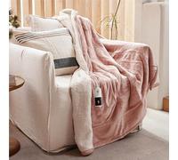 GOTCOZY Manta Eléctrica Grande 130x180 cm - Manta Térmica Suave y Sedosa con 6 Niveles de Calor y Temporizador de Apagado Automático 10 Horas, para Hogar y Oficina, Lavable a Máquina (Rosa)