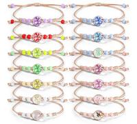 GOTDYBST 14 Piezas Pulseras De La Amistad, Pulseras NiñA, Pulseras De Hilo, Ajustable, Ideal Para Bolsas De Fiesta, NiñAs, Regalos De CumpleañOs Para NiñOs