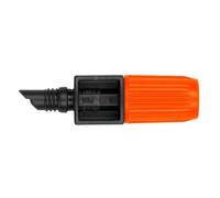 Goteador Regulable Final Micro Drip Gardena 10 Unidades, 0-10L/h, Plástico Negro/Naranja