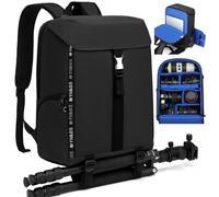 GOTECH Mochila para cámara, bolsa para cámara fotográfica profesional DSLR/SLR sin espejo, se adapta a compartimento para laptop de 15.6 pulgadas, mochila de fotografía de viaje