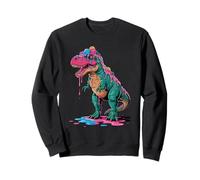 Goteo de helado derretido T-rex Dinosaur Boys Summer Kids Drip Sudadera