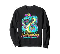 Goteo de los 90 Me Gustan Las anacondas y Tal Vez 3 Goteo de Reptiles Sudadera