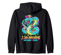 Goteo de los 90 Me Gustan Las anacondas y Tal Vez 3 Goteo de Reptiles Sudadera con Capucha